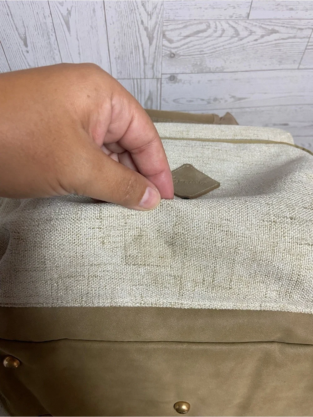 Ergobaby Beige Diaper Backpack Baby Bag, Multi Pocket Travel Bag